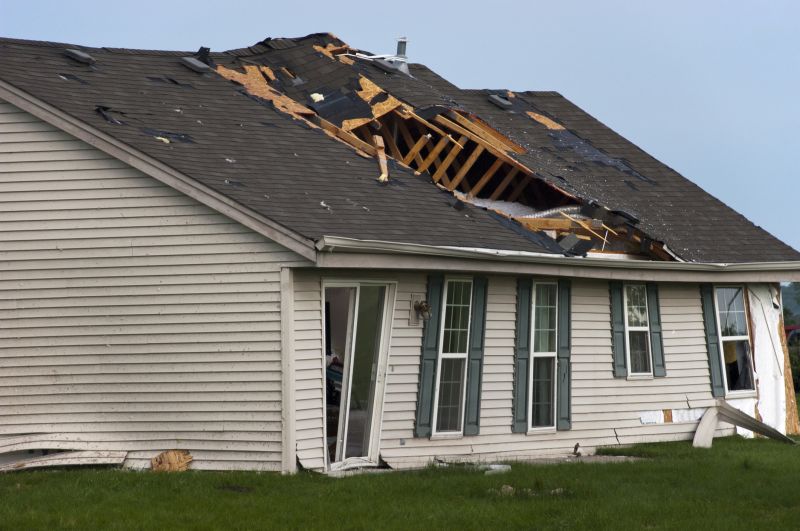Damaged Roof Replacement